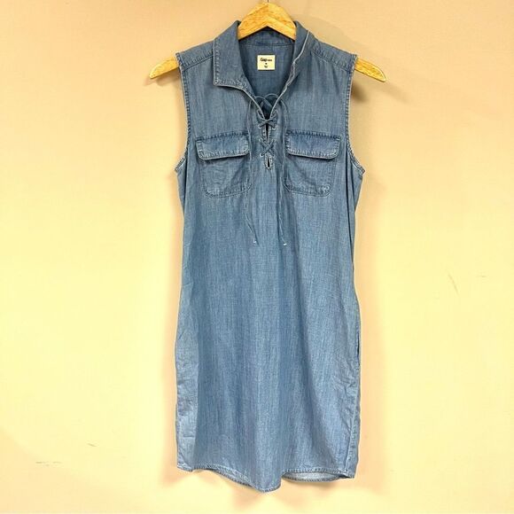 Gap chambray jean dress    Sz XS - Picture 1 of 5